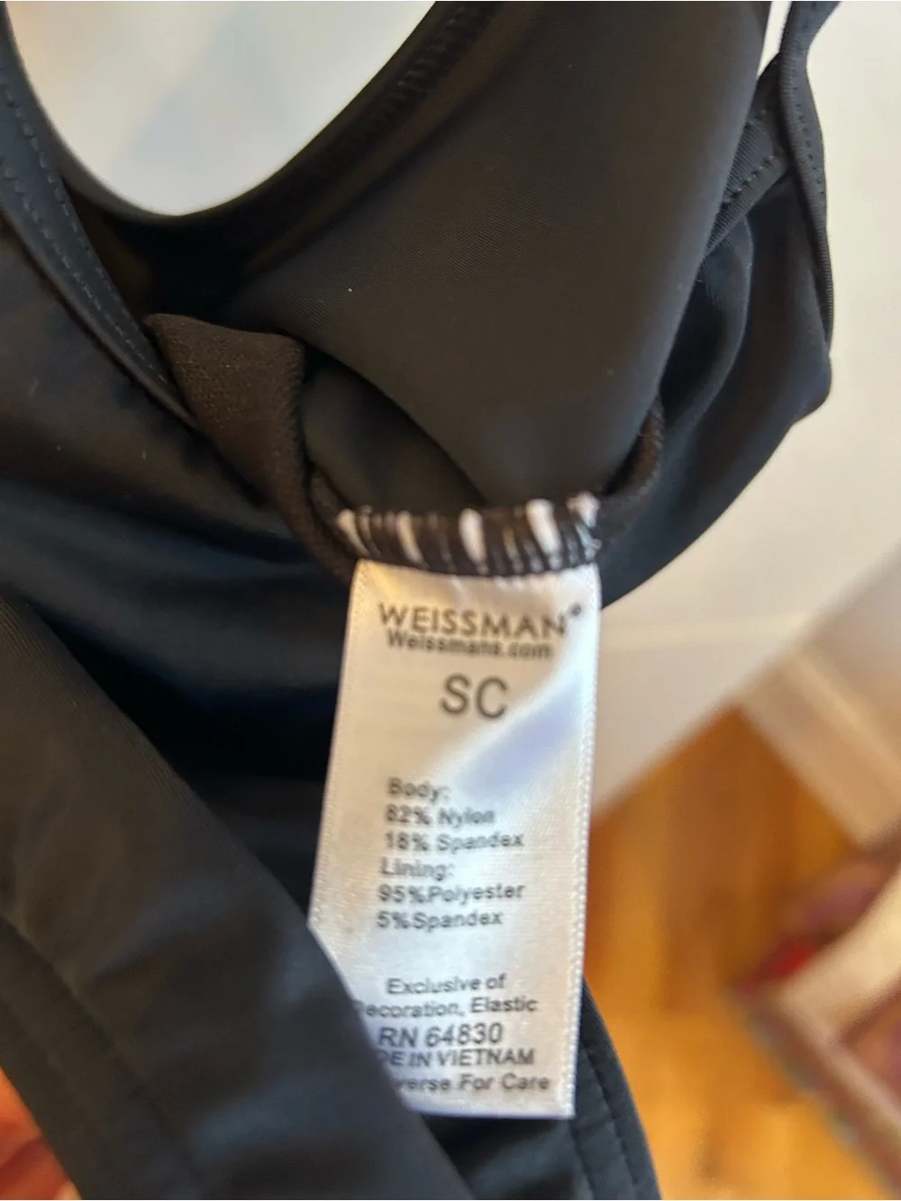 Weissman Kids Scoop Cami Black Dance / Ballet Leotard - Child’s Small